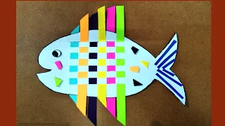 Paper Craft/paper weaving/fish making from paper/how to make fish from paper/fish from paper weaving