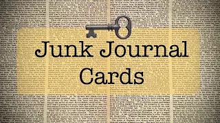Junk Journal Cards
