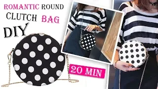 DIY CUTE DOTS ROUND PURSE BAG // Crossbody Bag Tutorial No Sew