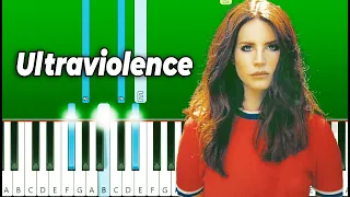 Lana Del Rey - Ultraviolence - Piano Tutorial