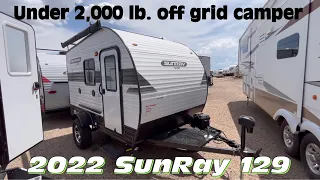 Discover the Perfect Compact Camper: 2022 Sunset Park RV SunRay 129