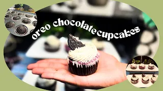 Butter Cream Oreo Chocolate Cupcakes|Recipe From Scratch| Oreo Cupcakes