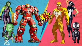 FAMILY HULKBUSTER VS FAMILY VENOM GOLDEN (She-Hulk Episode 3)