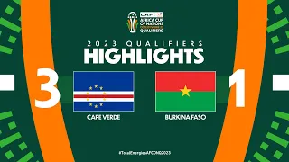 Cape Verde 🆚 Burkina Faso | Highlights - #TotalEnergiesAFCONQ2023 - MD5 Group F