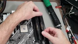 Desktop PC Troubleshooting a failed motherboard, no video, replaced with ASUS Prime B550-PLUS