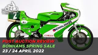 Bonhams Spring Sale POST AUCTION REVIEW (motorcycles) - 23 / 24 April 2022