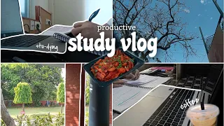 Productive study vlog 📑| study timelapse, motivation 🦥