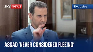 President Assad: 'Fleeing Syria was never on the cards'