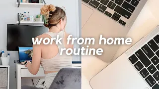 MY 9-5 WORK FROM HOME ROUTINE | nyc working from home vlog