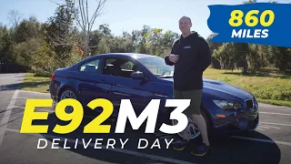 Taking Delivery of the 860 Mile BMW E92 M3!