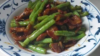 simple way to cook string beans with pork meat