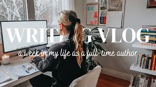 a week in my life as a full-time author 🕯📖 ✍️ cozy productive writing vlog, BTS of an authorpreneur