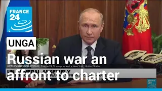 UN General Assembly: Biden to call Russian war an affront to UN charter • FRANCE 24 English