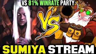 Hard Game vs 81% Winrate Party | Sumiya Invoker Stream Moment 3382