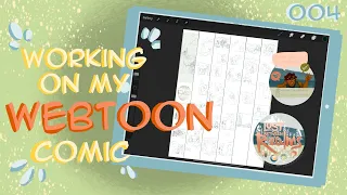 Working on my webtoon comic! 004 (my storyboarding process)