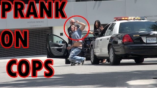 Woman Abused, smoking weed, Drinking In Front Of Cops Prank - PRANK ON COPS !