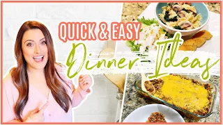 QUICK AND EASY DINNER IDEAS | 2 DELCIOUS RECIPES TO FEED YOUR FAMILY FAST! | Cook Clean And Repeat