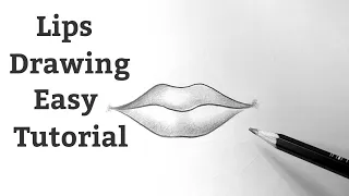 How to draw lips easy step by step for beginners Drawing lips easy with pencil sketch tutorial