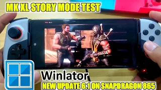 Winlator 6.1 Mortal Kombat XL Story Mode Game Test On Snapdragon 865