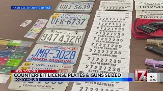 Guns, fake IDs, license plates seized from Rocky Mount home; 2 arrested