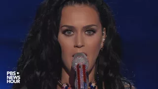 Watch Katy Perry perform 'Rise and 'Roar' at the 2016 Democratic National Convention