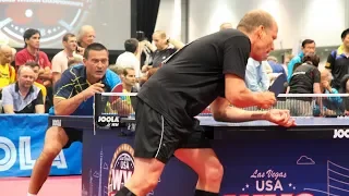 2018 World Veteran Championships Table Tennis - Singles Semis & Finals - Table 4