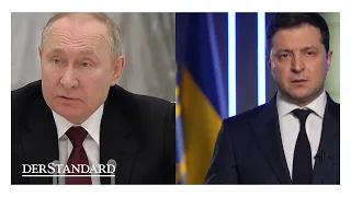 Putins Rede und Selenskyjs Erwiderung