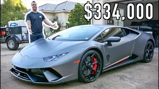 What It's Like To Own A $334,000 Lamborghini Huracan Performante!