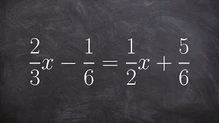 Solving a multi-step equation with fractions and variable on both sides