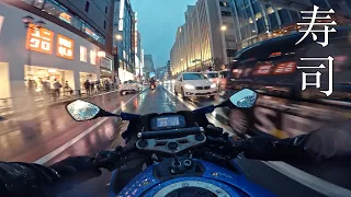 [uncut] Tokyo Cinematic Rain | Motorcycle Evening Drive to the City | Night Ride POV