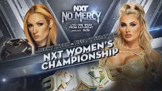 NXT No Mercy 2023 - Official Match Card