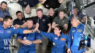 New U.S., Russian Astronauts Speak of Unity On Board ISS | WSJ