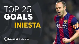 TOP 25 GOALS Andrés Iniesta in LaLiga Santander