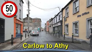 Driving From Carlow Town to Athy in County Kildare