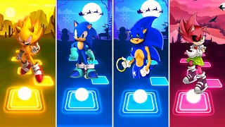 Super Sonic Exe 🆚 Sonic The Hedgehog 🆚 Sonic Girl 🆚 Amy Rose Exe | Tiles Hop EDM Rush