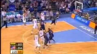 Jasikevicius 3 Threes vs USA Athens 2004