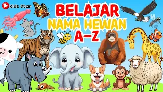 BELAJAR MENGENAL NAMA-NAMA HEWAN A-Z INDONESIA - INGGRIS | LEARNING ANIMALS NAME - NAMA BINATANG