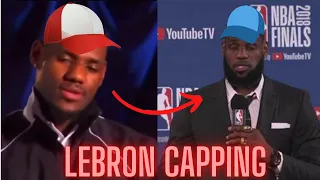 LeBron CAPPING For 5 MINUTES...... 🧢