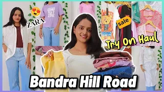 Bandra Hill Road *TRY ON* Street Shopping Haul | Starting at Rs.150 | Latest 2024 Collection