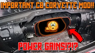 This C8 Corvette Attack Blue Mod Is Easy BUT Is It Important For Power??