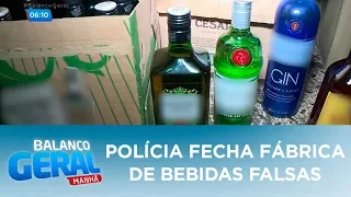 Polícia fecha fábrica de bebidas falsas