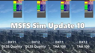 MSFS Sim Update 10 Beta Benchmark [DLSS | TAA | DX11 | DX12]