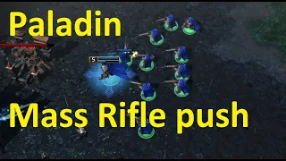 Warcraft 3 - Paladin Mass Rifles Push