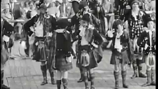 Highland dancers filmed on July 4, 1929 from South Carolina University archives