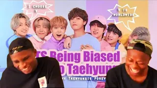 WHO WOULDN'T BE BIASED TO V! REACTION TO BTS Being Biased To Taehyung