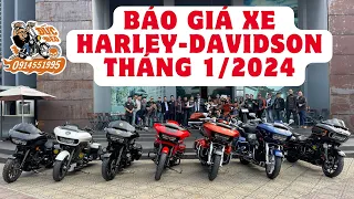 Đức Harley báo giá xe Harley-Davidson tháng 1/2024. Chi tiết trong video ae nhớ xem hết #pkl #moto