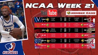 SGBA NCAA Week 21 | 6 game slate #nba #basketball #2k #simulation #nba2k #nba2k24 #ncaa #dunk #hoops