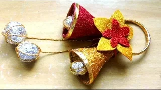 How to Make Christmas Bell From Waste Bottle || DIY Christmas Decor ||