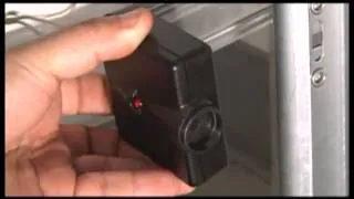 How to align garage door safety eyes and sensors.