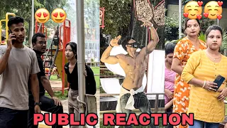 Bodybuilder public reaction in park (PART -3 )  #shawangym #publicreaction #bodybuilder